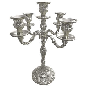 Bougeoir décoratif luxueux pour la maison en métal or candélabre polonais pour la maison bougeoir décoratif à prix raisonnable - Product Image 2