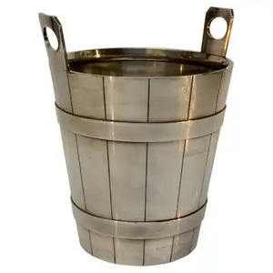 Seau à glace à champagne en métal plaqué or pour refroidisseur de bouteilles de bière et de vin Seaux à glace faits à la main - Product Image 6