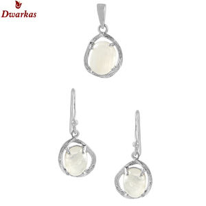 Conjuntos de piedras preciosas de alta calidad, plata de ley 925, textura de piedra lapislázuli natural, conjunto de pendientes colgantes para mujer, disponible en stock, venta al por mayor - Product Image 5