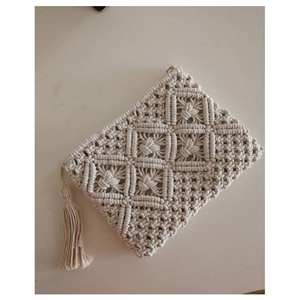 Bolsas Móviles de Macramé con Diseño Personalizado, Patrón Floral, Hechas de Algodón Natural para Decoración de Bodas, Planos de Asientos y Decoración del Hogar - Product Image 4