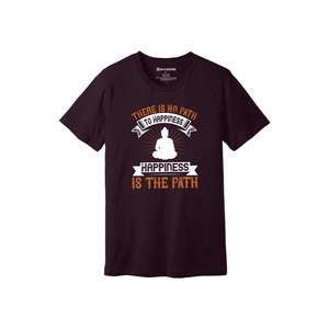 Camiseta informal de algodón 100% con impresión de temas de Buda en 3D, 12 opciones de color, 160-180, colocación de diseño personalizable GSM pesado - Product Image 6