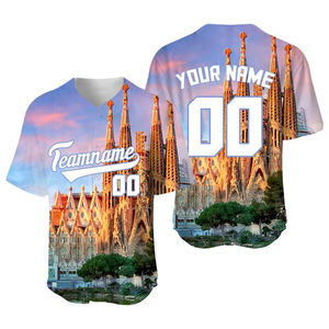 Diseño de moda personalizado al por mayor Jersey de béisbol de malla sublimada ropa deportiva - Product Image 5