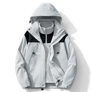 2024 nouveauté veste à capuche hommes veste imperméable veste coupe-vent manteau surdimensionné grande taille manteau - Product Image 2