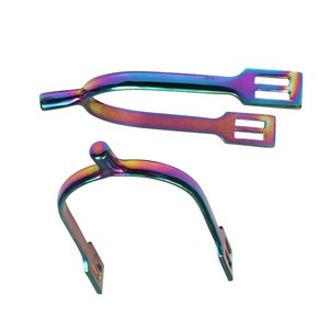 Espuelas de Equitación Reutilizables de Acero Inoxidable de Alta Calidad, Personalizables, Botas Vaqueras, Producto Ecuestre, Color Arcoíris - Product Image 6