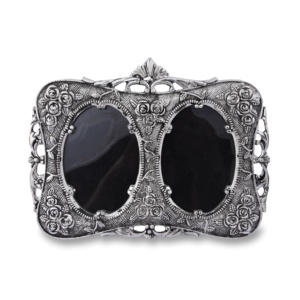 Nouvel arrivage cadre photo décoratif plaqué argent, longue durée, fait à la main, 7 pouces pour deux Photos, logo de marque, cadre photo - Product Image 1