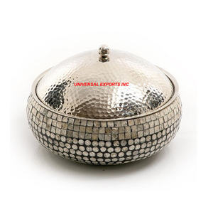 Calentador de alimentos de acero inoxidable cazuela de diseñador hecha a mano de calidad superior olla caliente de metal al por mayor con estilo clásico - Product Image 6