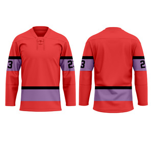 Jersey de Hockey sobre Hielo Personalizado OEM de Alta Calidad, 100% Poliéster, Impermeable, Reversible, con Color y Logotipo Personalizados para Hombre - Product Image 4