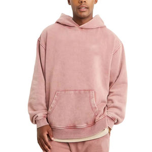 Sweat à capuche imprimé en relief pour homme, design délavé à l'acide, design de marque personnalisé, hiver 2026, 350 g/m², sweat à capuche oversize pour homme - Product Image 1