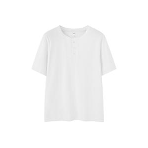 Camisetas informales de gran tamaño con cuello redondo de calidad superior, camisetas con hombros caídos 280GSM 100% algodón de talla grande, camiseta pesada - Product Image 1