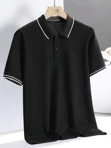 เสื้อกีฬาแขนสั้นสำหรับผู้ชายผ้าคอตตอน100% เร็วผ้าคอตตอนปักโลโก้ตามสั่งสำหรับฤดูร้อน - Product Image 2