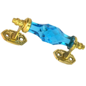 Accesorios de Hardware de latón de cristal azul turquesa cristal decoración moderna para el hogar última puerta gabinete tirador cocina armario Baño - Product Image 3