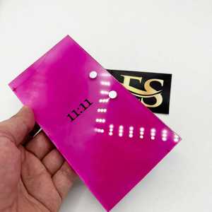 Plateau à cils en acrylique rose vif 11 11, impression de logo personnalisée, plateau à cils en acrylique rose vif, vente en gros OEM, plateaux à cils - Product Image 6