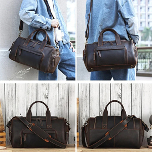 Sac de voyage en cuir PU grand format pour femmes 2024, pour les voyages d'affaires, pratique pour transporter des vêtements, en cuir véritable - Product Image 2