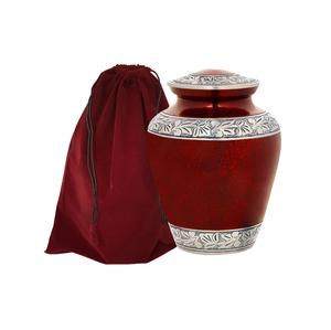 Urne funéraire traditionnelle en aluminium conception de feu bleu pour les cendres humaines sacrées urne de crémation souvenir en gros - Product Image 3