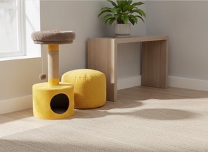 Fiona Sunny Lounge Cat House With Golden Charm - Product Image 5