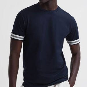 T-shirts solides pour hommes-T-shirts à col rond en pur coton Slim Fit pour hommes T-shirt uni personnalisé à manches courtes T-shirt à bas prix - Product Image 5