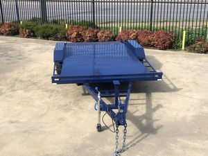 Petite remorque de transport de voitures de course à plateau plat 1001-2000 kg en acier et aluminium, semi-remorque à essieu simple pour le transport de voitures - Product Image 5