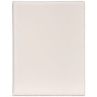 Notebook sampul keras penutup kulit tulang belakang 4 kantong dalam ukuran A4 Cincin 1 inci pengatur Binder 3 cincin Vintage profesional