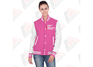 Venta caliente de las mujeres Casual Street Wear Varsity Jacket Nueva moda de impresión personalizada chaqueta transpirable para las mujeres - Product Image 3