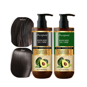 Özelleştirilmiş saç şampuan ve saç kremi Set <span class=keywords><strong>Keratin</strong></span> yumuşatma bitkisel onarım avokado kollajen saç şampuanı hasar saç için - Product Image 4