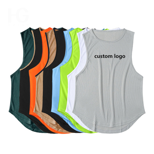 Custom Logo Sleeveless Tank <b>Top</b> Quick Dry Breathable Mesh Training <b>Vest</b> for Men and <b>Women</b> - Product Image 1