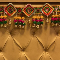 Guirlande florale artificielle décorative Bandarwal, toran à suspendre pour la porte, la maison, l'entrée, le temple, les festivals, décoration murale, vente en gros