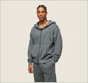 Sweats à capuche d'entraînement Us avec fermeture éclair pour hommes, sweats à capuche avec fermeture éclair en coton molleton doux, broderie personnalisée, sweats à capuche d'entraînement pour hommes - Product Image 3