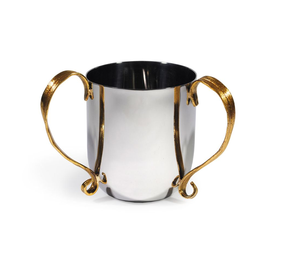 Tasse de lavage juive à la main en acier inoxydable personnalisée avec poignée en forme de fleur Offre Spéciale - Product Image 6