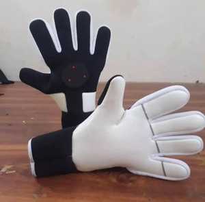 Gants de gardien de but coupe hybride professionnelle avec Logo personnalisé paume en latex caoutchouc coupe négative Double dragonne Protection des doigts - Product Image 1