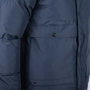 Leppa Winter Cargo Jacket Revêtement imperméable Imprimé vintage Fermeture à glissière coupe-vent Coque en nylon Col à capuche rempli de polyester - Product Image 1