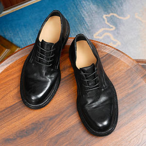 Zapatos Oxford de Cuero Vacuno de Primera Calidad con Tacón Acolchado y Diseño Antideslizante, Zapatos de Vestir para Caballeros - Product Image 3