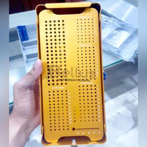Contenedor de esterilización para tornillos corticales AO veterinarios, caja manual de acero inoxidable reutilizable para instrumental quirúrgico e implantes. - Product Image 3