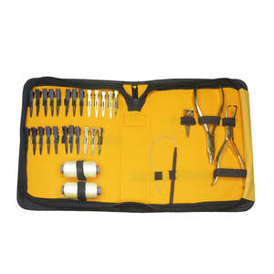 Kit de pinces d'extension de cheveux en métal professionnel le plus vendu ensemble complet pinces de sectionnement de fil de tissage outil d'aiguille de boucle pour - Product Image 1