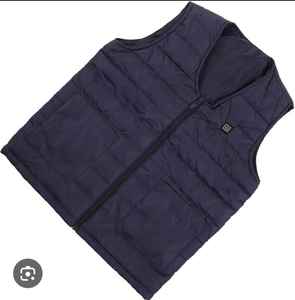 Ropa corta informal de invierno para hombre, chaleco con cuello en V calefactable de carga inteligente, calefacción termostática, cremallera transpirable, Logo nuevo lavado - Product Image 2