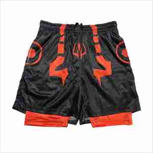 FIT FRONT Double <b>Layer</b> Compression Shorts New Design Solid Casual Sizes Available Anti-Wrinkle Stocked Front Industry - Product Image 1