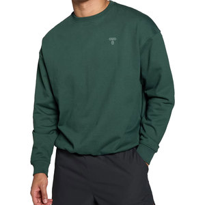 Haute qualité unisexe 500gsm polaire sweat coton épais mélangé chaud col rond pour l'hiver plaine teint broderie impression - Product Image 6