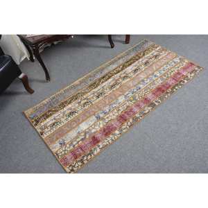 พรมตุรกี2.5ชิ้นแบบปะต่อสีเบจผ้าขนสัตว์แอบสแตรกต์สำหรับวัยรุ่นดีไซน์ห้องโถงสี่เหลี่ยมผืนผ้าสำหรับห้อง - Product Image 2