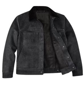 Wholesale Canvas Work <b>Jacket</b> Zip up Custom Screen-Printed Logo Front Embroidery Vintage Thick Winter Washed - Product Image 1