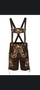 Shemax Trachten shorts pour hommes lederhosen gris ombré OEM personnalisé nouveau bavarois oktoberfest lederhosen - Product Image 2