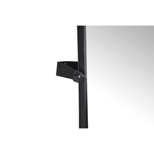 <span class=keywords><strong>Espejo</strong></span> de baño moderno con marco de metal, <span class=keywords><strong>espejo</strong></span> de tocador <span class=keywords><strong>rectangular</strong></span> montado en la pared con soporte ajustable, estilo <span class=keywords><strong>industrial</strong></span> - Product Image 6
