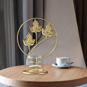 Décor de Noël or fini métal photophore bougeoir pour la maison Diwali et la décoration d'événement - Product Image 5