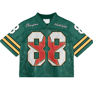 Streetwear à la mode rétro culture chemise de Football américain personnalisé sublimé impression maille maillot de Football pour la saison d'été 2025 - Product Image 3