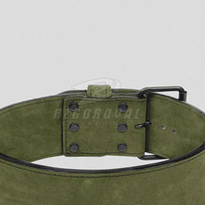 Cinturón de una sola punta Construcción de cuero Cinturón de una sola punta Diseño ajustable hecho para entrenamiento de gimnasia - Product Image 4