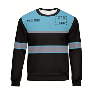 Sudaderas de Seguridad Reflectantes de Alta Visibilidad para Invierno, Sudadera Personalizada de Manga Larga con Forro Polar - Product Image 5