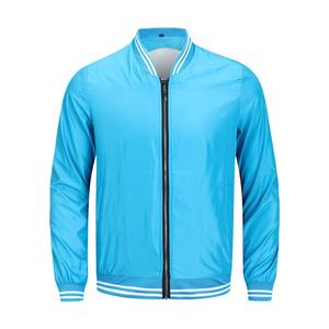 แจ็กเก็ตกันหนาวมีซิปสำหรับผู้ชายเสื้อแจ็คเก็ตแขนยาวย้อมสีพิมพ์ลายสำหรับฤดูใบไม้ผลิดีไซน์ใหม่ - Product Image 5