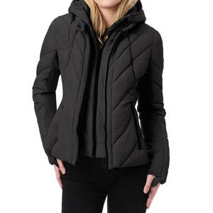 Chaqueta Bomber para Mujer, Estilo 2024, con Logotipo Personalizado, Unisex, Invierno, con Capucha, Impermeable, Ecológica, con Cuello Alto, Larga y Delgada - Product Image 1