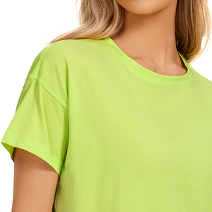 Top corto de algodón de alta calidad para mujer, trajes de verano sexis lisos personalizados para la moda de verano de mujer - Product Image 5