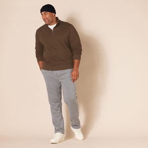 Suéter de Forro Polar con Cierre de Cremallera para Hombre, Informal Elegante, Transpirable, Cálido, de Punto, Manga Larga, Suave, para Invierno, Suministro al por Mayor - Product Image 5