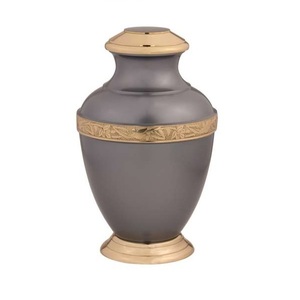 Urna Funeraria de Granito para Cenizas Humanas, Urna Conmemorativa Pulida con Diseño Moteado, con Banda y Tapa Metálicas, Venta al por Mayor OEM. - Product Image 2