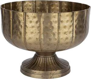 Bol de service en métal fait main, finition dorée, ton poli, écologique, durable, personnalisable pour les intérieurs haut de gamme, table raffinée - Product Image 2